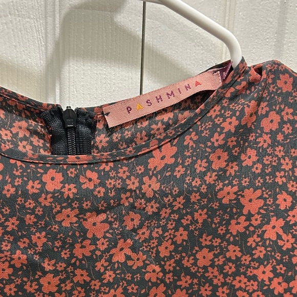 Pashmina Brand Maxi Dress Boho Floral Puff Sleeve Medium - Picture 6 of 7